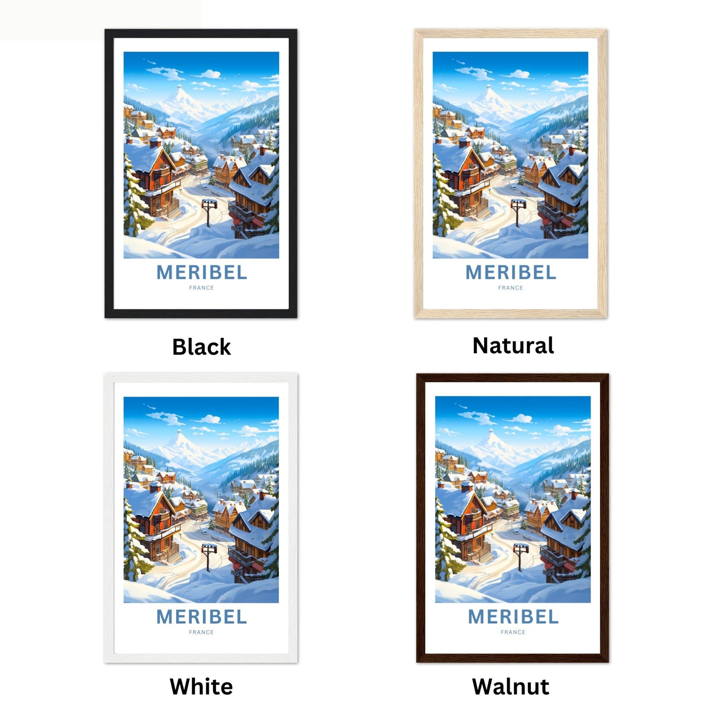 Meribel Travel Poster