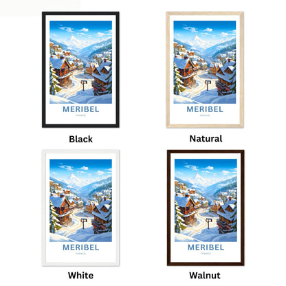 Meribel Travel Poster