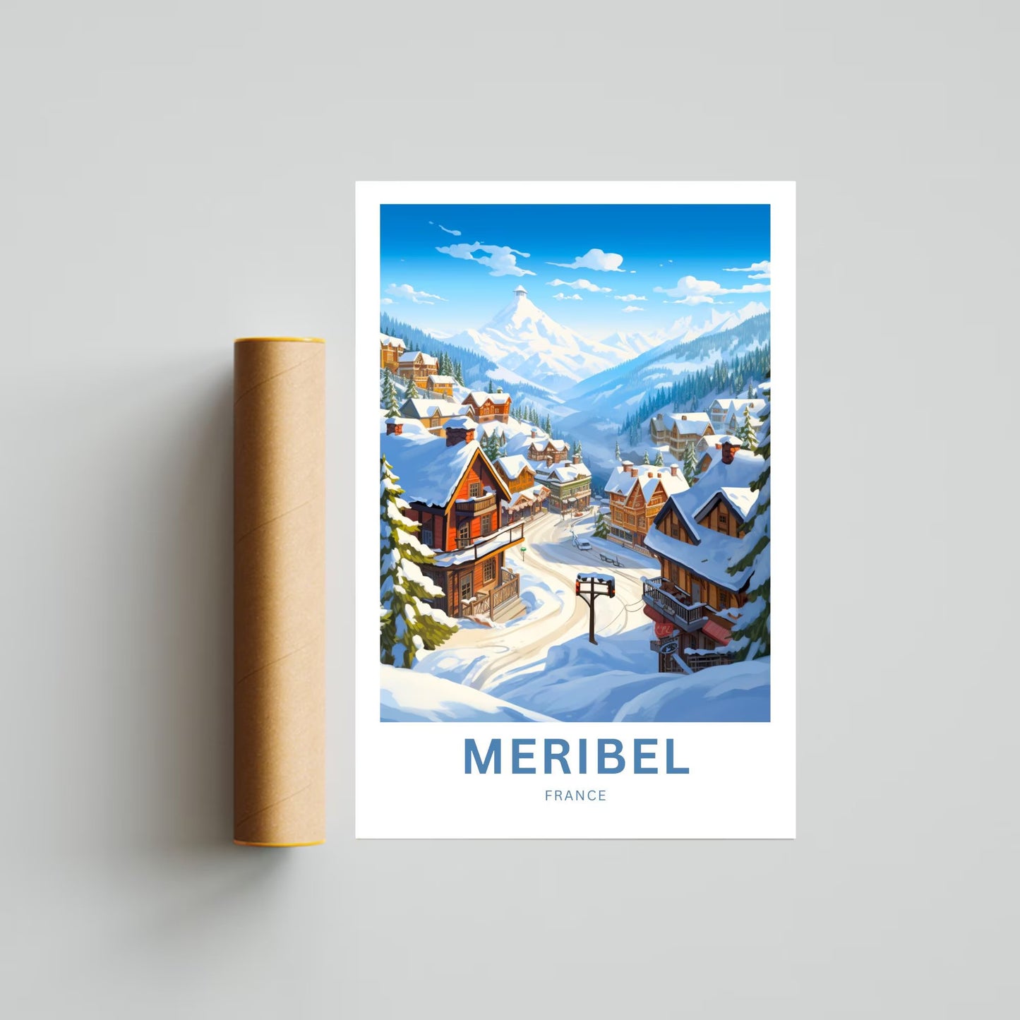 Meribel Travel Poster