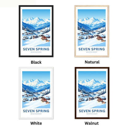 Seven Spring Travel Poster