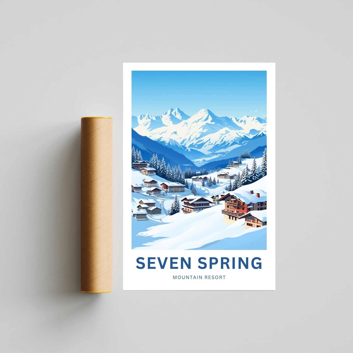 Seven Spring Travel Poster