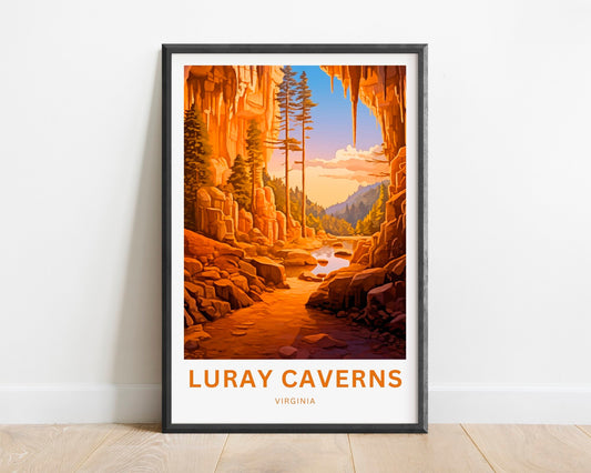 Luray Caverns Travel Poster