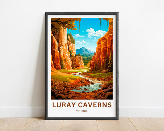 Luray Caverns Travel Poster