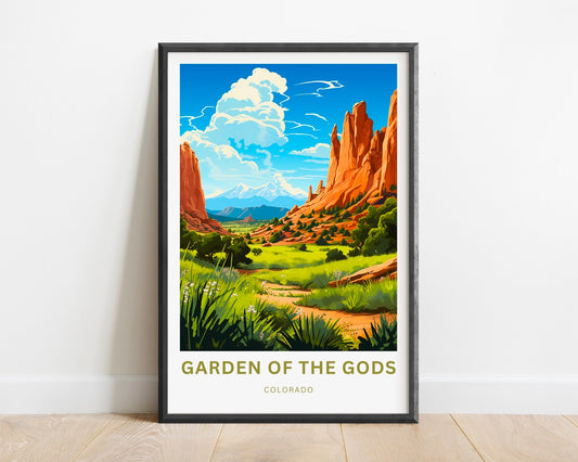 Garden of the Gods Travel Poster