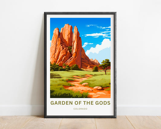Garden of the Gods Travel Poster