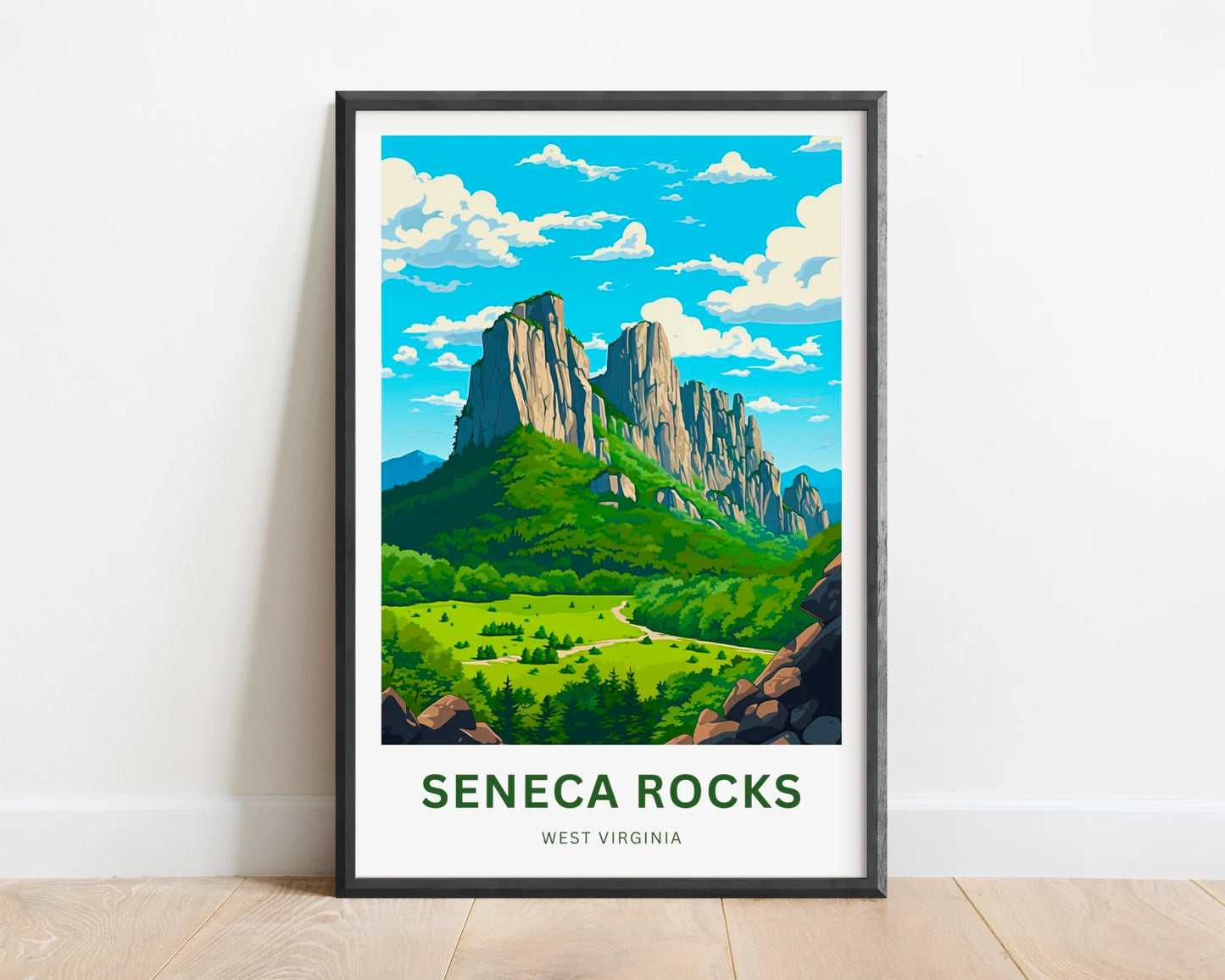 Seneca Rocks Travel Poster