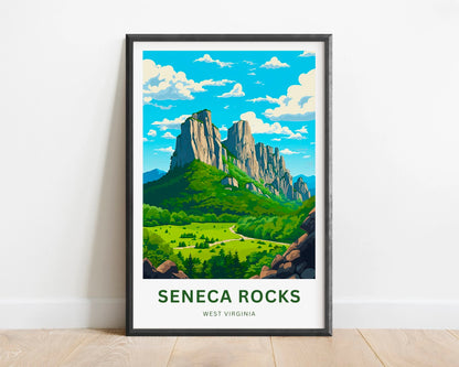 Seneca Rocks Travel Poster