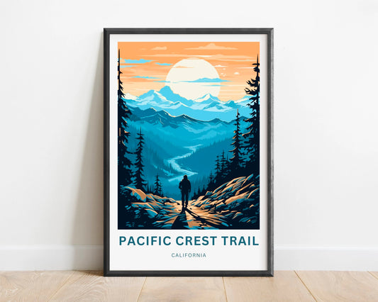 Pacific Crest Travel Poster