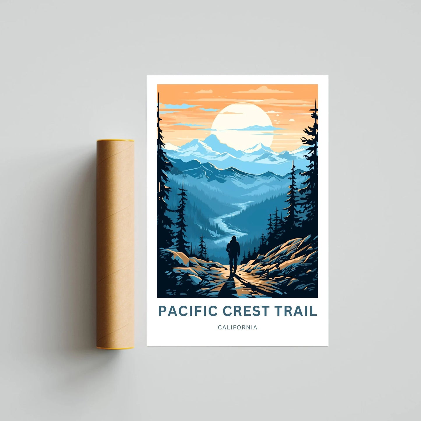 Pacific Crest Travel Poster