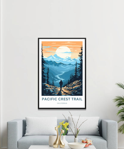 Pacific Crest Travel Poster