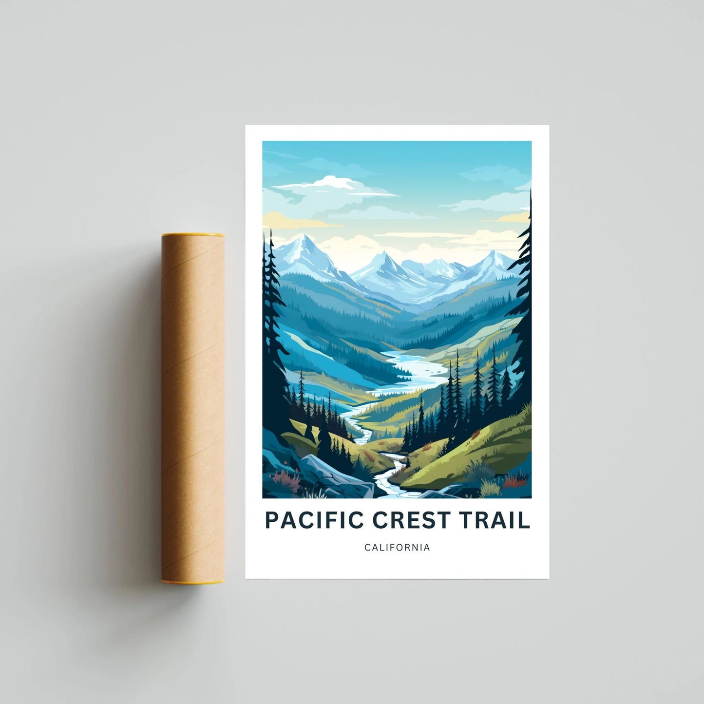 Pacific Crest Travel Poster