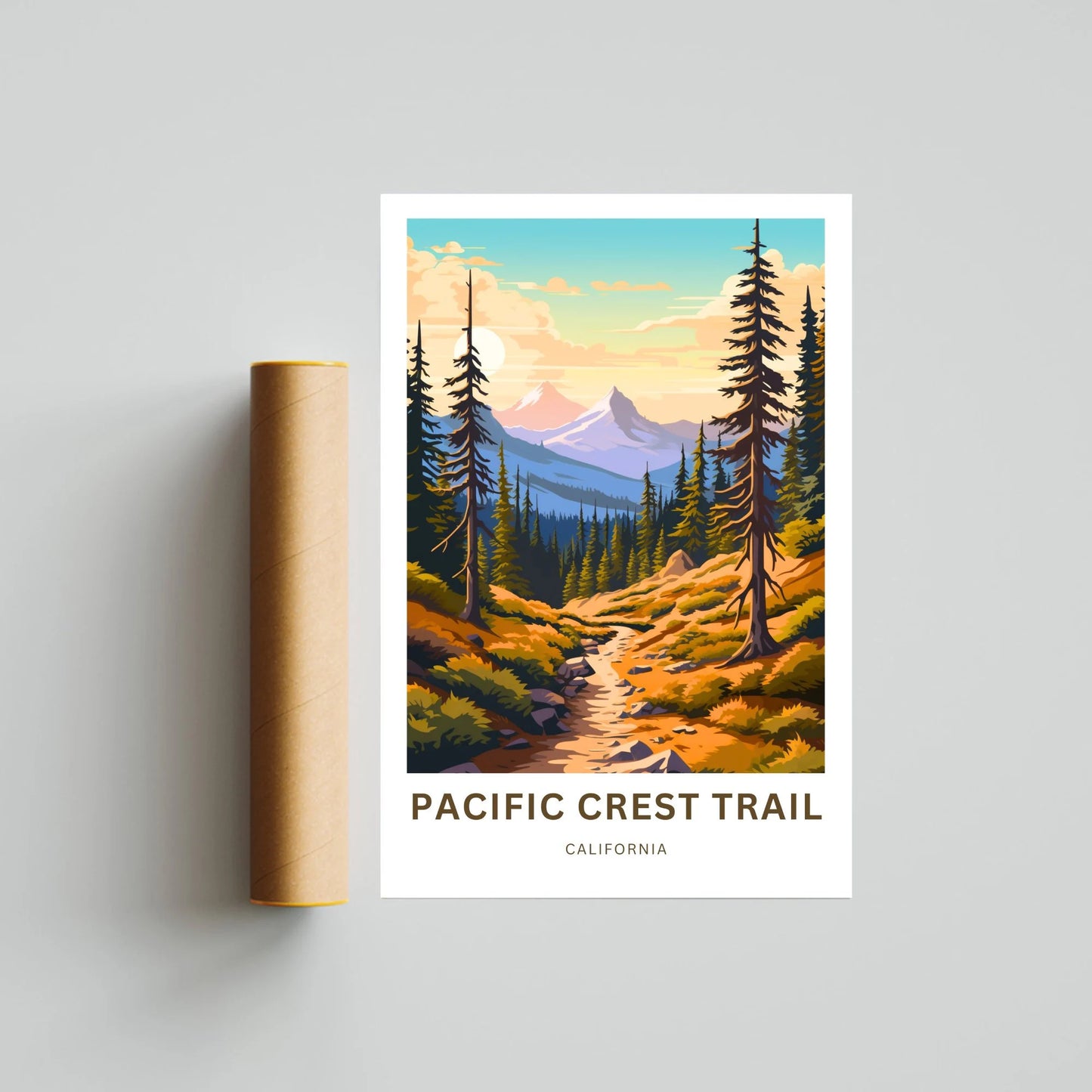 Pacific Crest Travel Poster