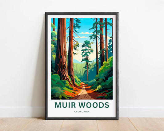 Muir Woods Travel Poster