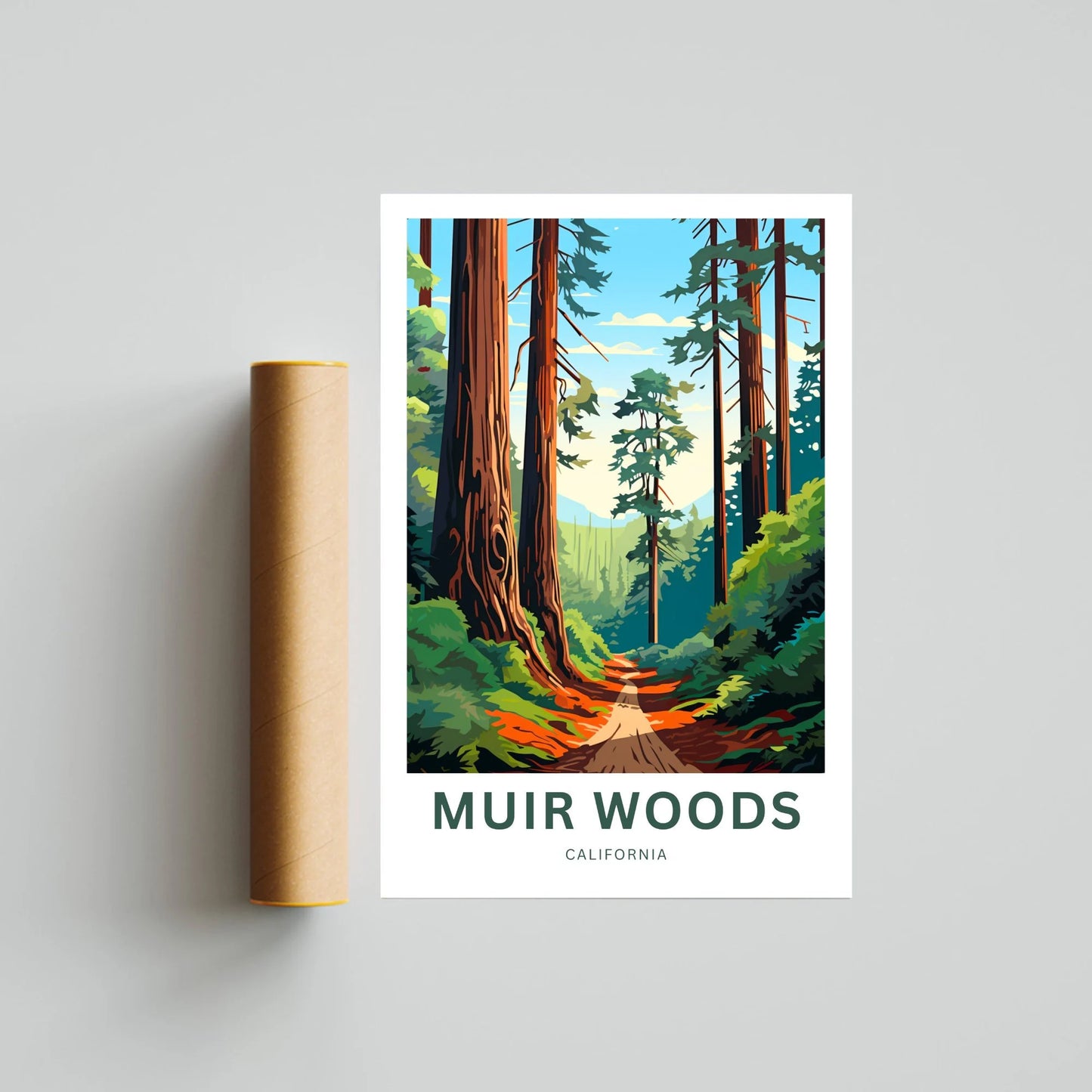 Muir Woods Travel Poster