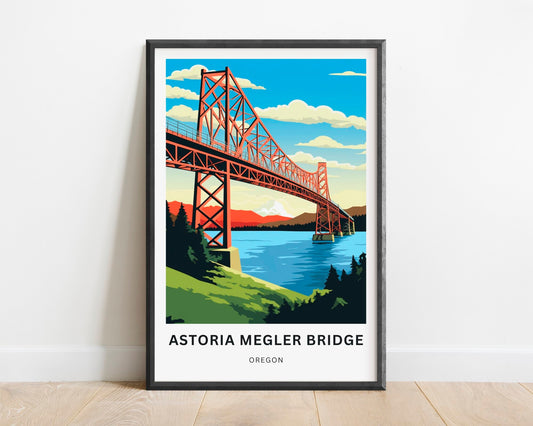Astoria Megler Bridge Travel Poster