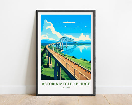 Astoria Megler Bridge Travel Poster