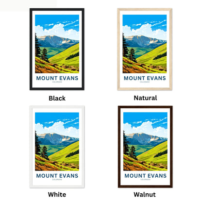 Mount Evans Travel Poster