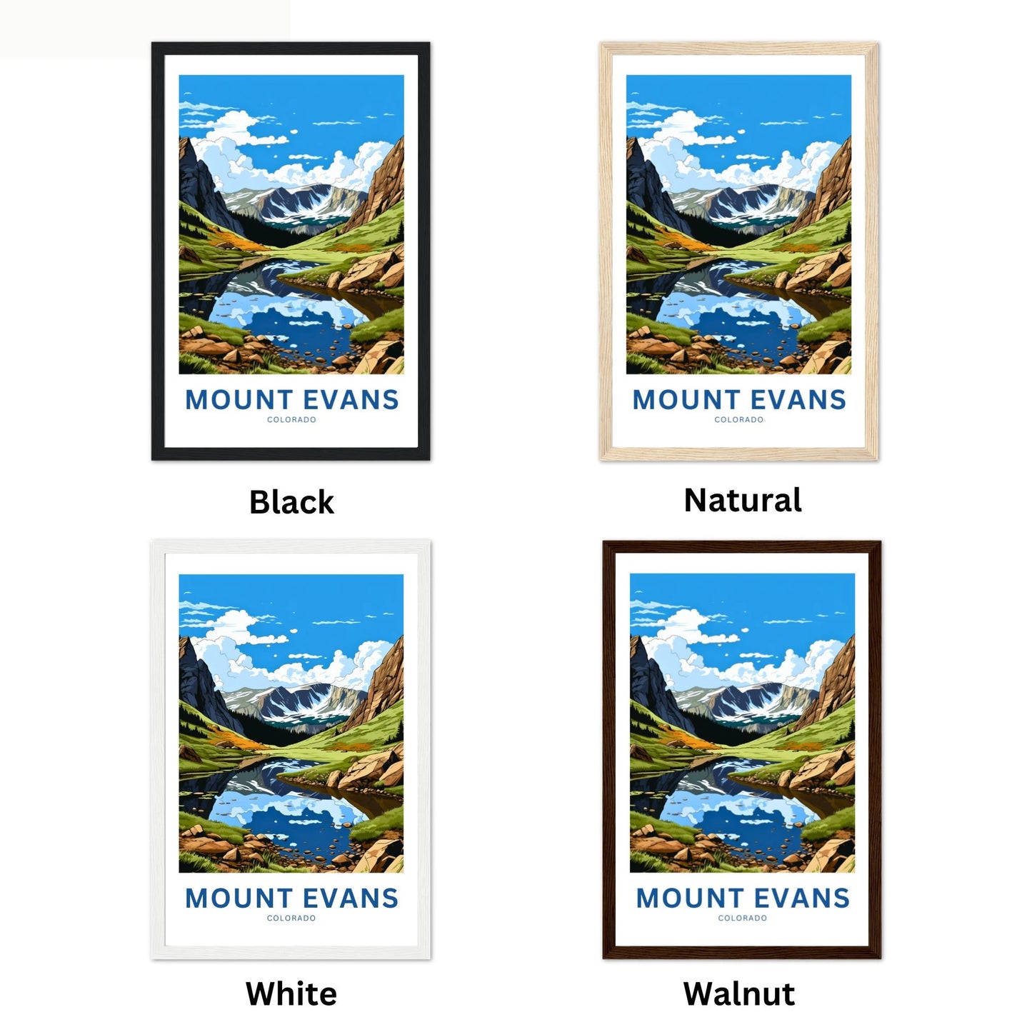 Mount Evans Travel Poster