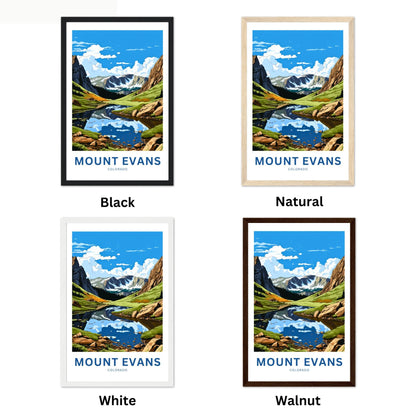 Mount Evans Travel Poster