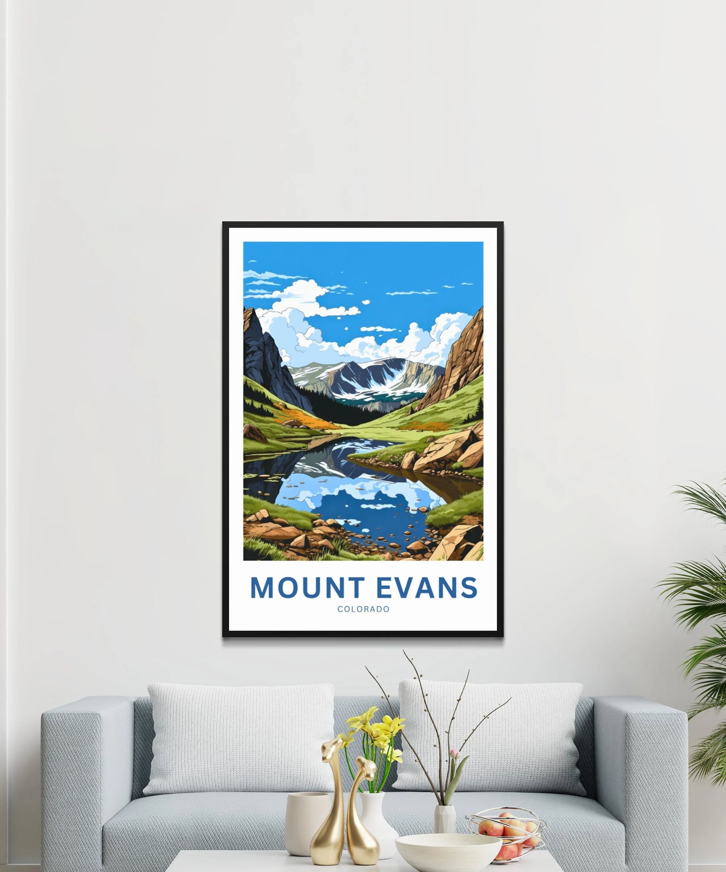 Mount Evans Travel Poster