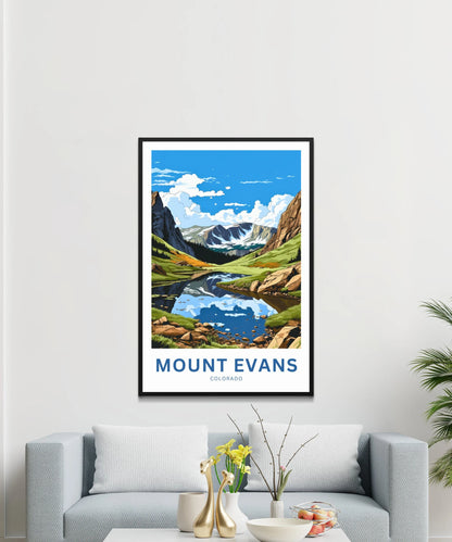 Mount Evans Travel Poster