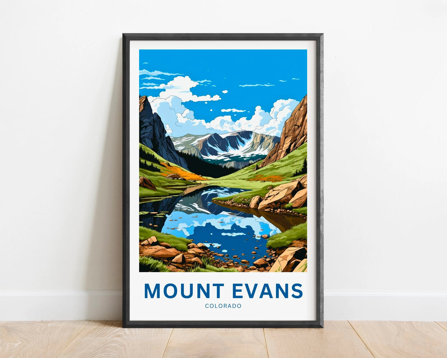 Mount Evans Travel Poster