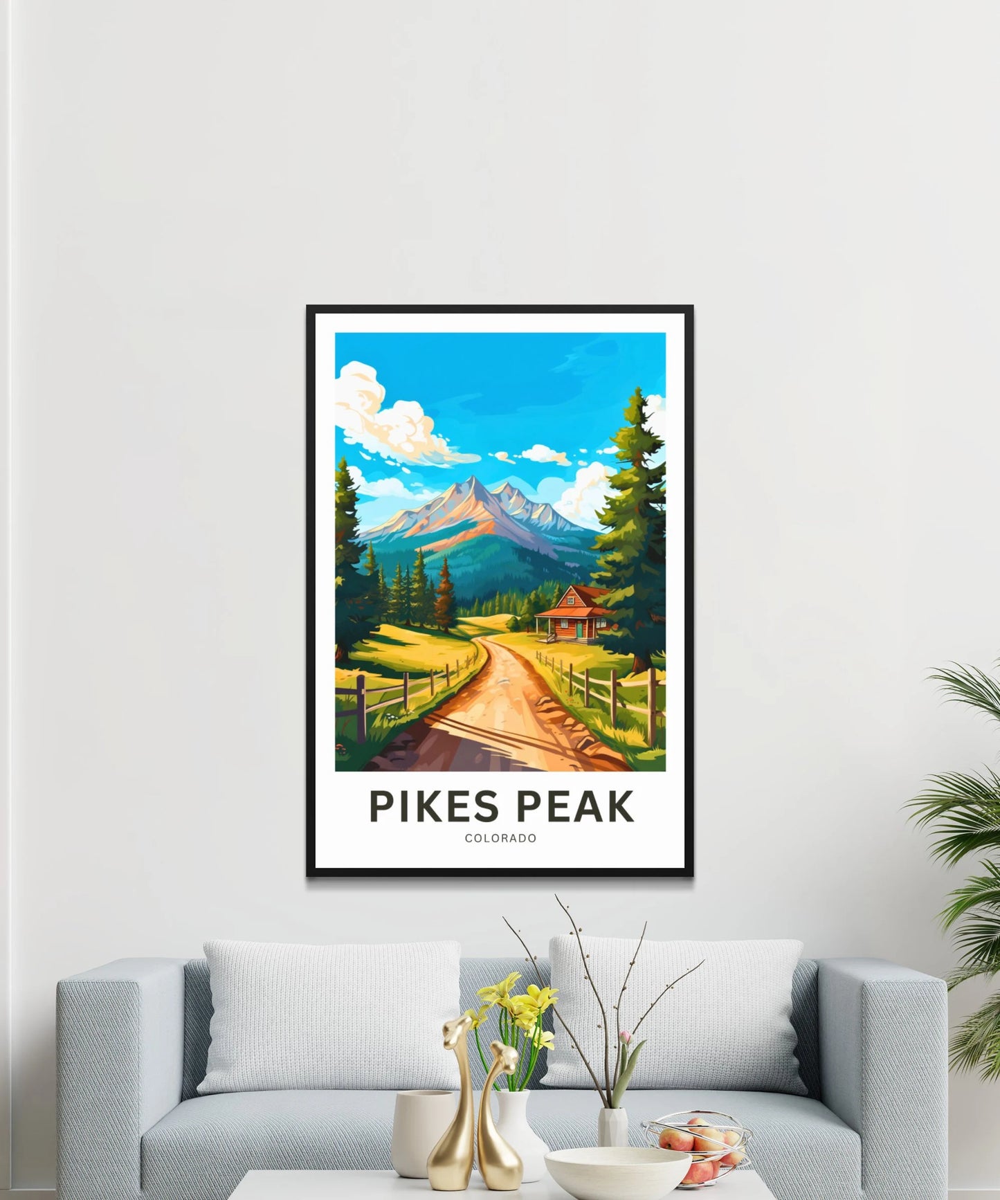 Pikes Peak Travel Poster