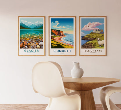 Sidmouth Travel Poster