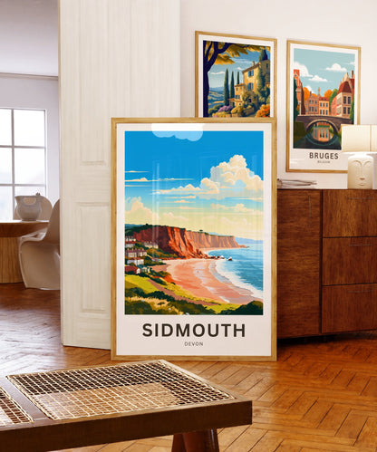 Sidmouth Travel Poster