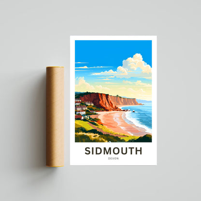 Sidmouth Travel Poster