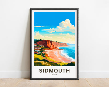 Sidmouth Travel Poster