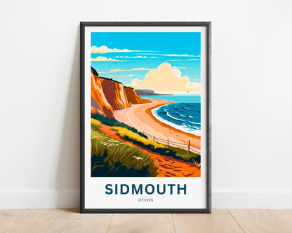 Sidmouth Travel Poster