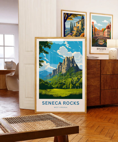 Seneca Rocks Travel Poster