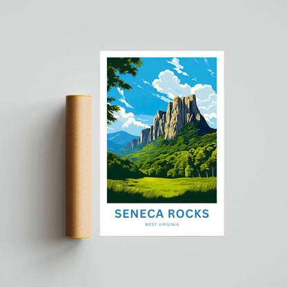 Seneca Rocks Travel Poster