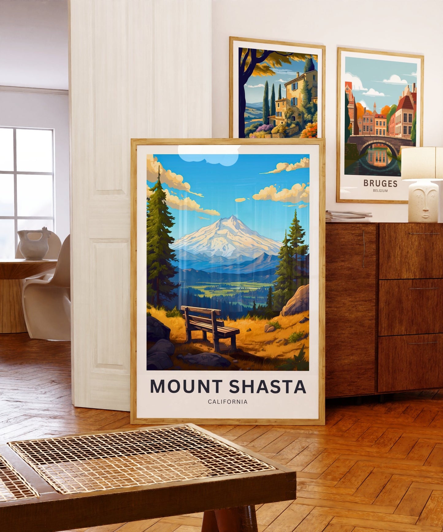 Mount Shasta Travel Poster