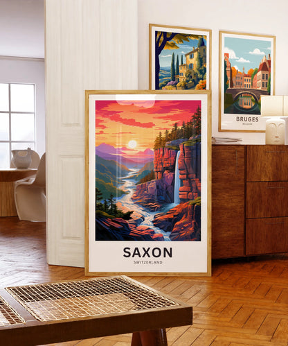 Saxon Travel Poster