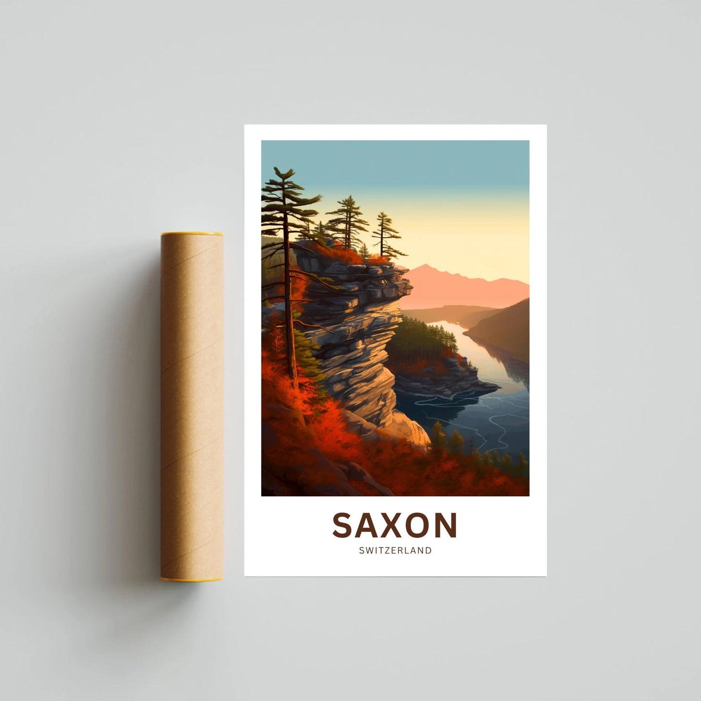 Saxon Travel Poster