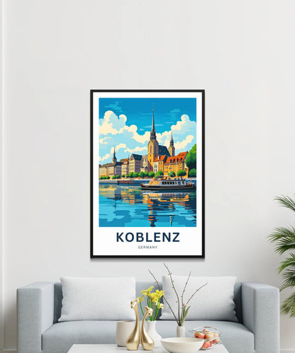 Koblenz Travel Poster