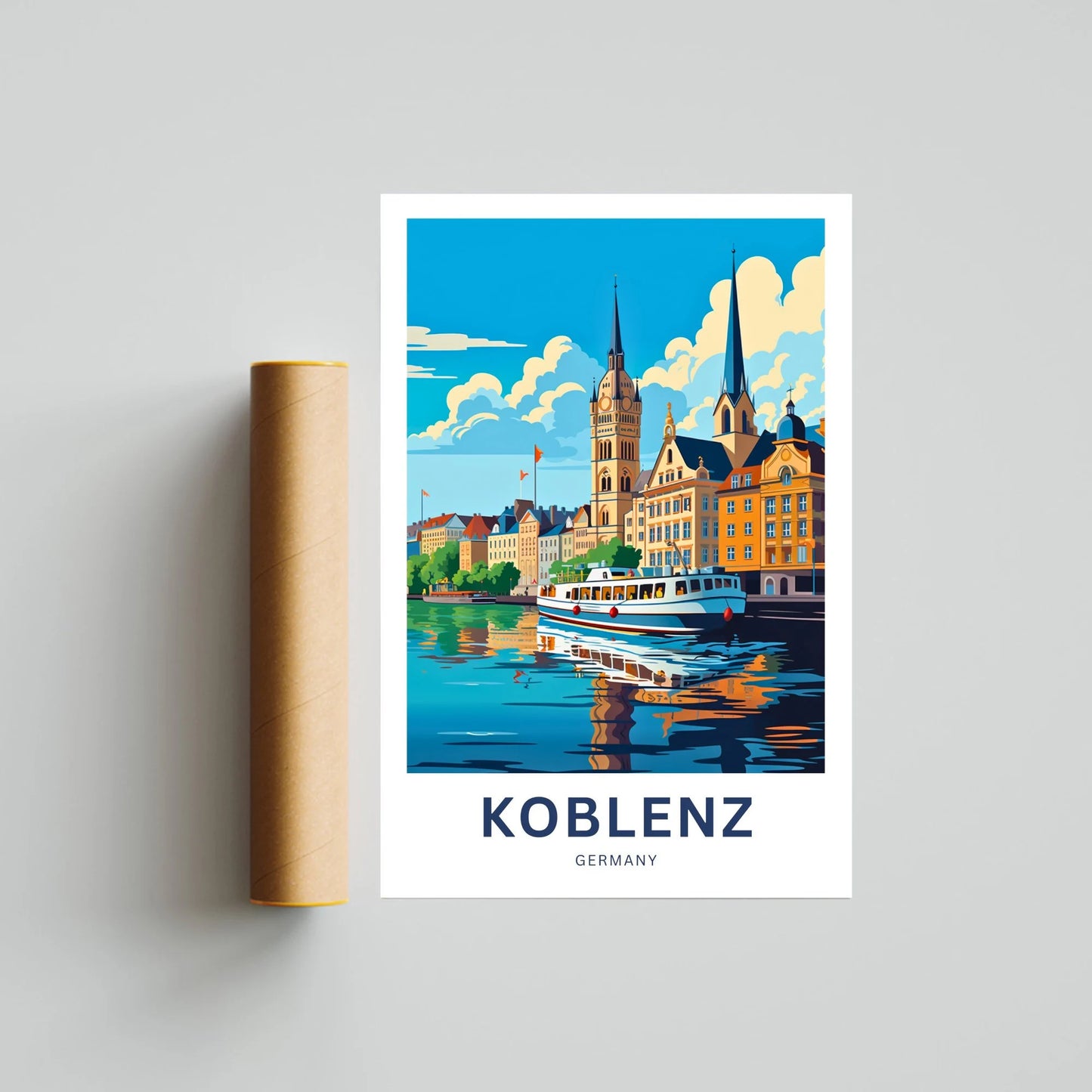 Koblenz Travel Poster