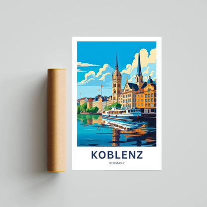 Koblenz Travel Poster