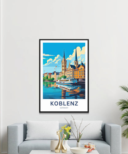 Koblenz Travel Poster