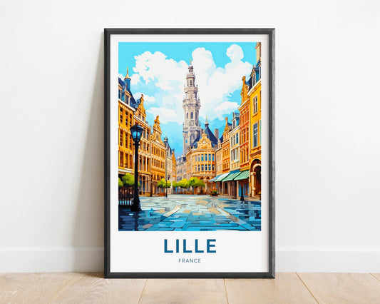 Lille Travel Poster