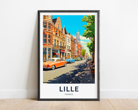 Lille Travel Poster
