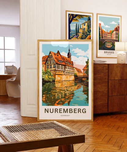 Nuremberg  Travel Poster