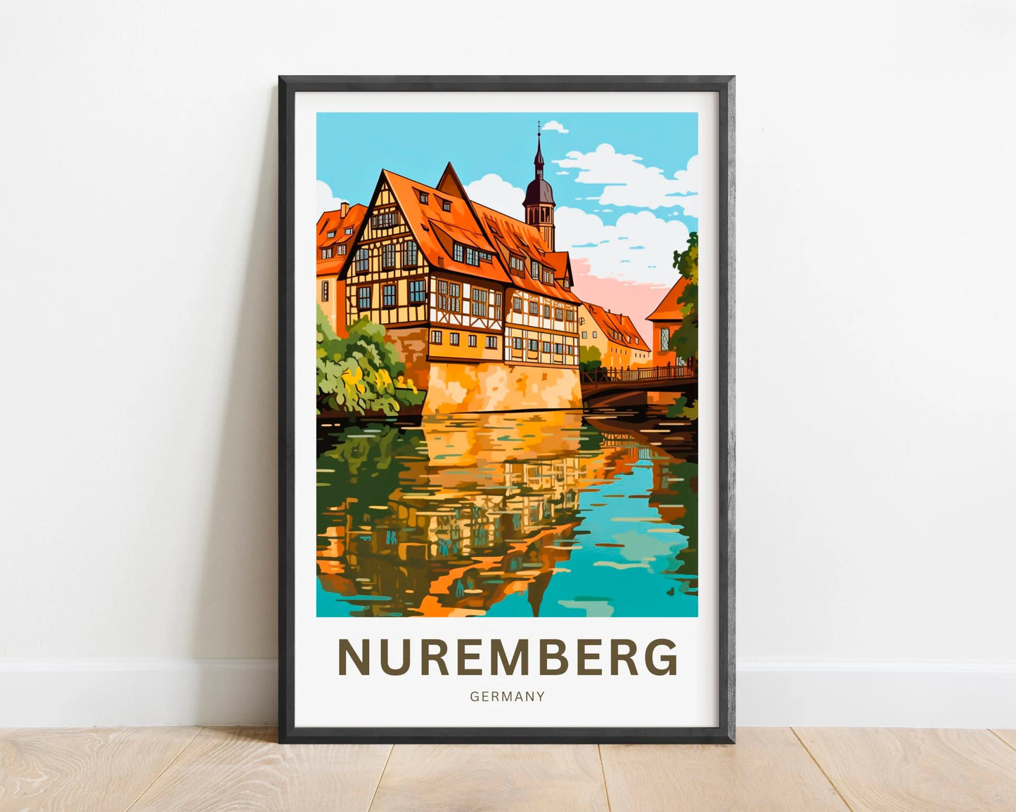 Nuremberg  Travel Poster