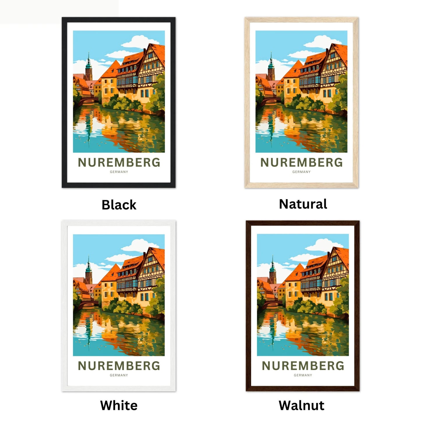 Nuremberg  Travel Poster