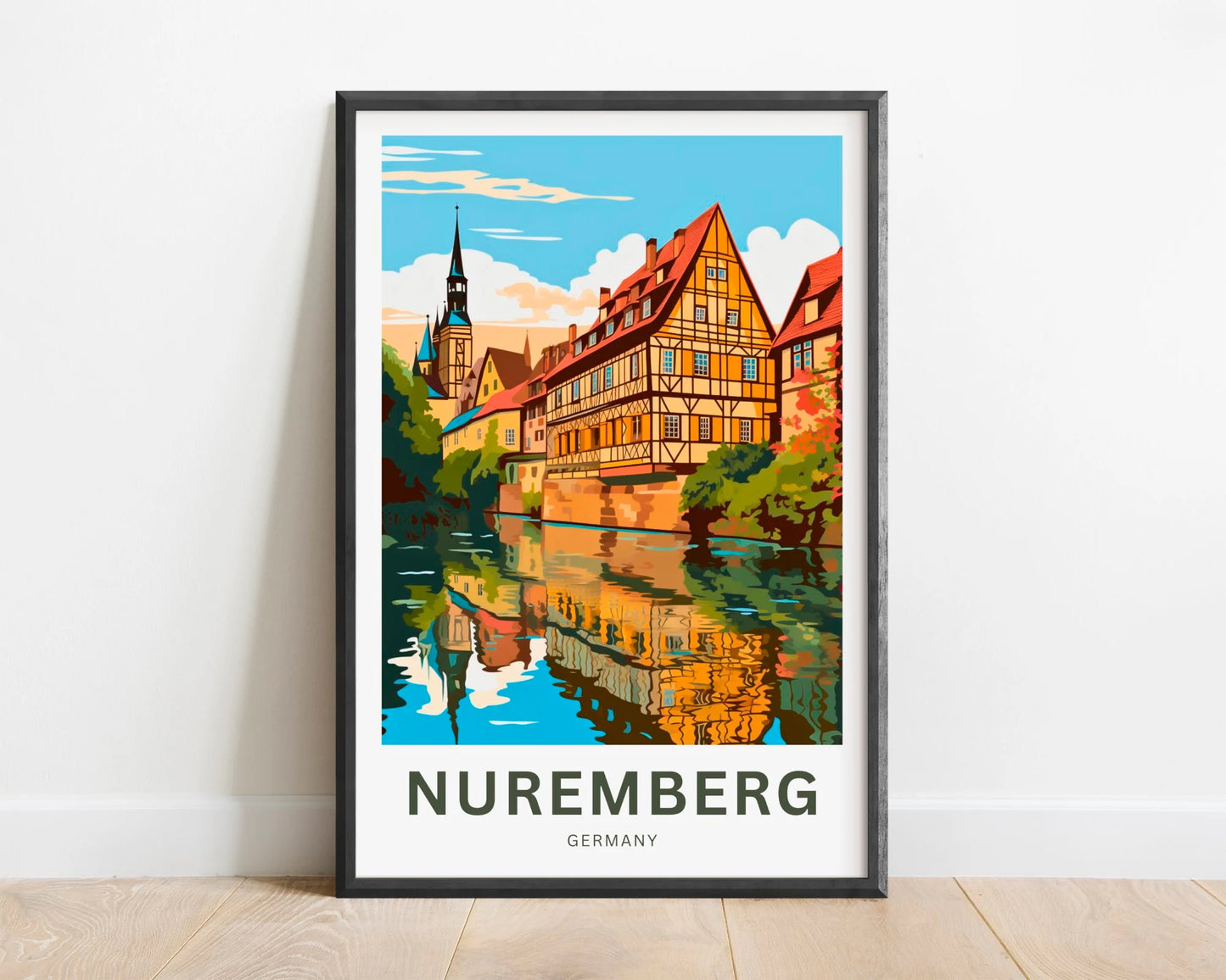 Nuremberg  Travel Poster