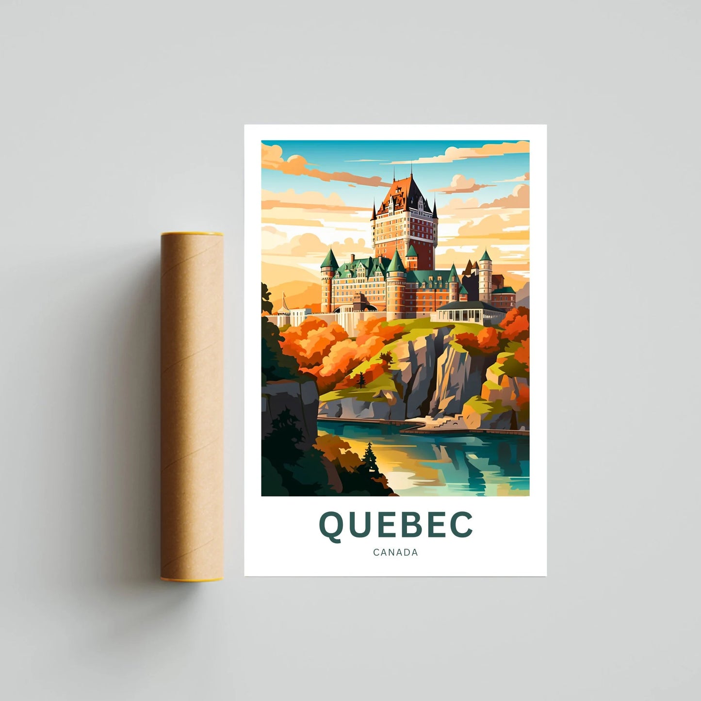 Quebec Travel Poster