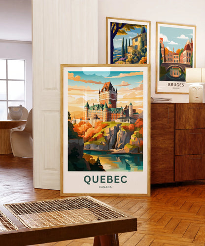 Quebec Travel Poster