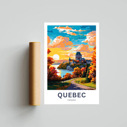 Quebec Travel Poster